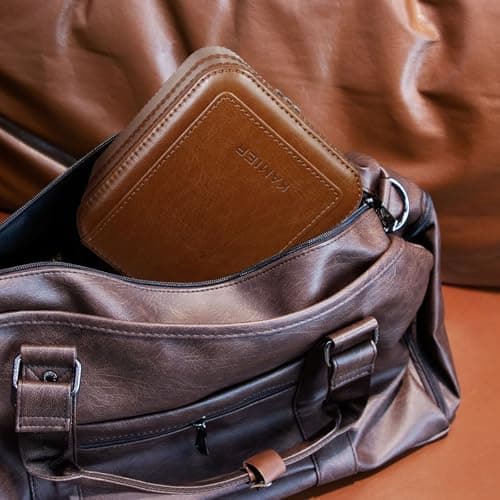 Waterproof 2 Slots PU Leather Watch Travel Case with Combination Lock,Brown — view 4