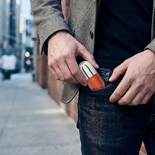 Mini Electric Shaver, Compact Electric Razor for Men Women, USB-C Rechargeable Mini Shaver, Waterproof Portable Shaver, Powerful Men's Shavers, Cordless for Travel Home Business Trip (Red) — view 6