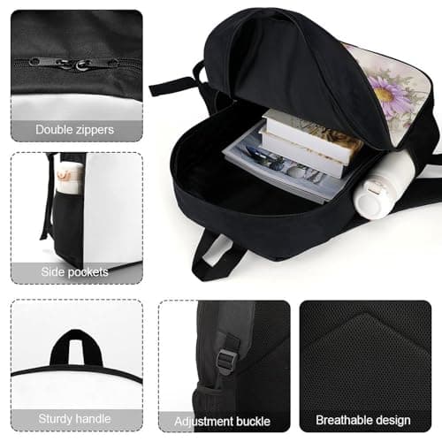 sinyumoney Grandmas Love Quote Backpack School Daypacks Business Backpack Water Resistant Bookbag for Camping Outdoor Adventures And Daily Travel 17inch — view 4