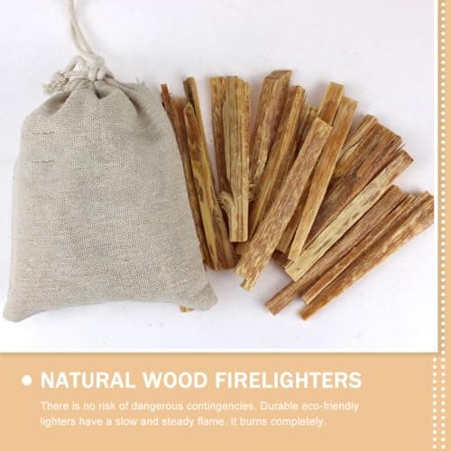 Outdoor Dried Natural Firelighters Wood Sticks for Camping Survival — view 3