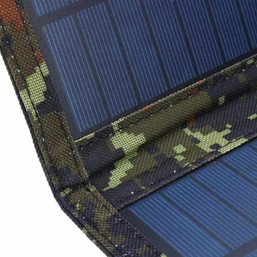mophrati Foldable USB Solar Panels 5V Portable Household Charger Backpacking Travel Carrying Trekking Power Bank Charging Plate, Camouflage — view 6