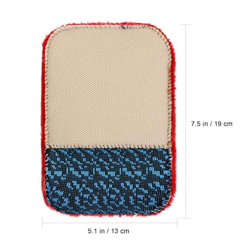 KICHOUSE Plush Shoe Polishing Gloves Multifunctional Vegan Shoe Brush for Leather Care and Dirt Removal Soft Fabric Cleaning Glove Suitable for Home and Travel Use Random Color — view 2