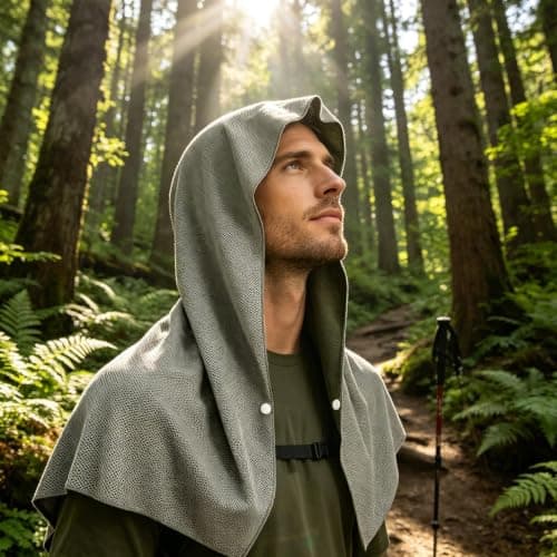 Cooling Hoodie Towel Soft Microfiber Quick Dry Hoodie — view 3