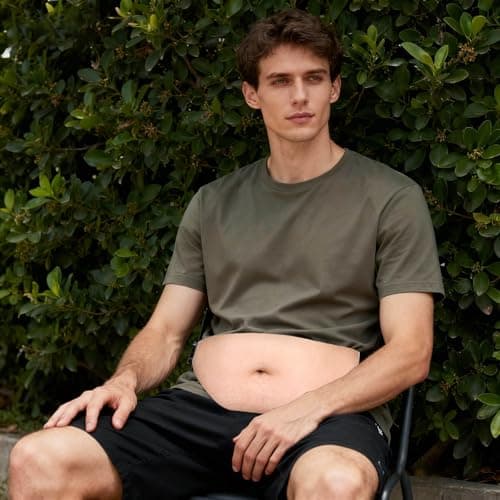 Belly Bag, Belly Novelty Waist Men Funny Dad Bum Bag Adjustable Belt Realistic 3D Print Storage Pouch for Festivals Travel and Joke Novelty — view 3