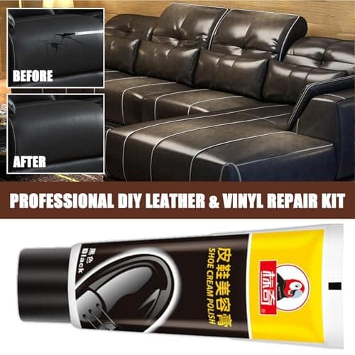 Leather Color Restorer - Leather Paint for Furniture, Sofa Recoloring Balm, Quick-Dry Repair Cream, Deep Conditioner Renewal Kit, Couch Restoration Formula for Home and Auto Use — view 3