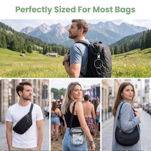 20Pcs Anti Theft Zipper Clips Set for Bag Backpacks Purse Luggage — view 4