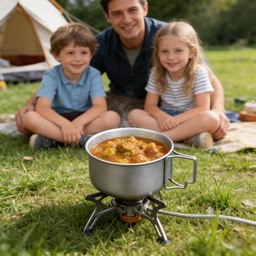 Folding Hiking Cooking Pot for Soup and Cooking — view 2