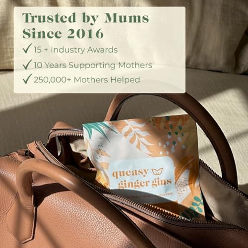Myrtle & Maude Queasy Ginger Gins — Ginger Sweets for Morning Sickness & Pregnancy Nausea, Enriched with Vitamin B6, Certified Vegan & Made in UK, 130g — view 5