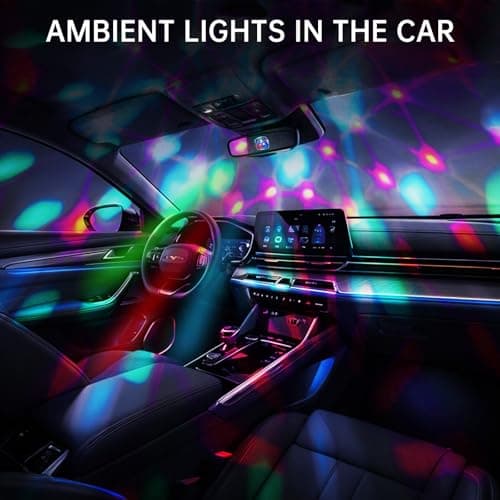 Lancoon 2 Pack Disco Ball Light, Wearable Mini Portable LED Lamp Night Strobe Watch Bracelet USB Charging Voice Controlled with Suction Cup for Kid Party Car Dancing DJ Club(Blue) — view 5