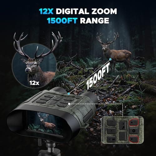 4K Night Vision Goggles, 112MP Infrared Night Vision Binoculars — view 5