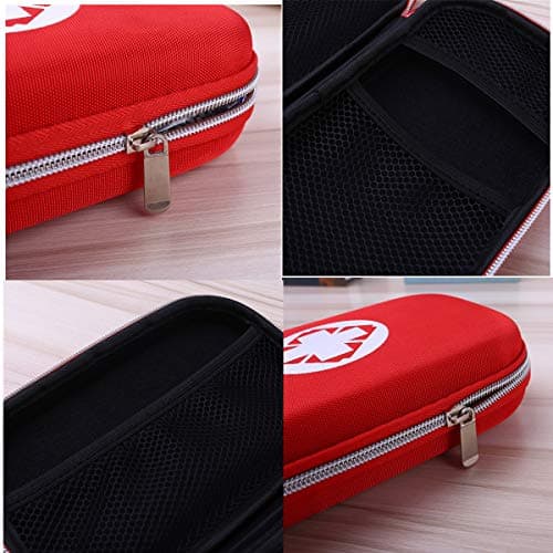 Lifesport First Aid Pouch Waterproof Medicine Storage Bag Portable Medical Package Emergency Medical Kit Survival Medicine Pills Pocket Container Perfect for Home Car Travel Outdoor (Red) — view 4