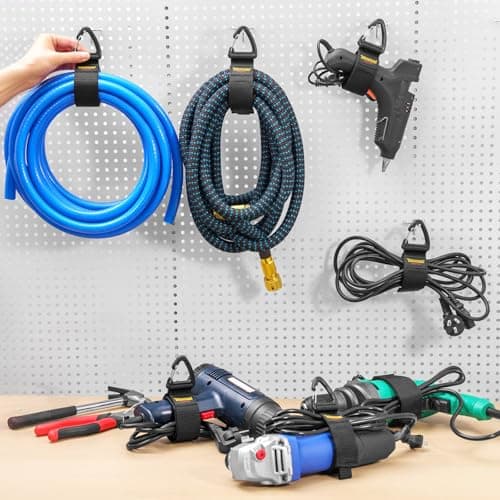 Trilancer Heavy Duty Storage Straps (10-Pack, M), Cord Organizer and Hanger — view 2