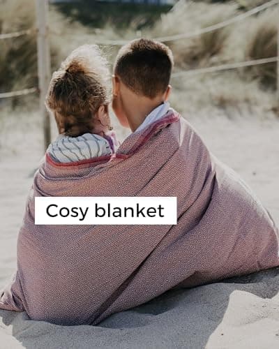 furora HOLIDAY Beach Towel for adults (cotton): Extra Large 100x200 cm / 39x79 Inch | lightweight, wearable Turkish Towel Fouta, sand free | Travel Towel, Picnic Blanket, Women Men Holiday Essentials — view 5