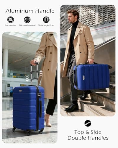 COOLIFE 28 Inch Large Suitcase, ABS+PC, Lightweight Hard Shell Luggage — view 5