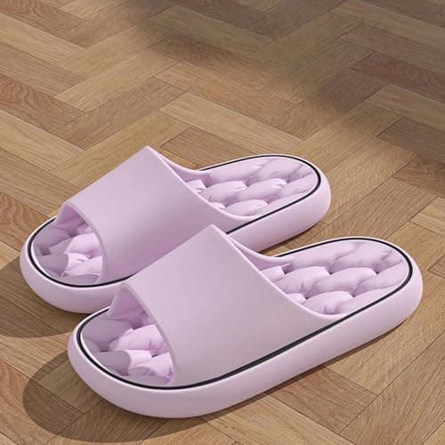 Comfortable Flip Flops Womens Lightweight Summer Beach Pool Sliders Thick Recovery Pillow Soft Shower Indoor Slippers Washable Quick Drying Non-Slip Open Toe Shoes for Home Spa Bathroom — view 6