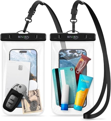 BENGRIN Waterproof Phone Pouches – 2 Universal Dry Bag Case for iPhone & Android, Touchscreen Friendly, IPX8 Certified, Floating Pouch for Swimming, Beach, Kayaking, Boating, Travel Accessor. uk — view 6