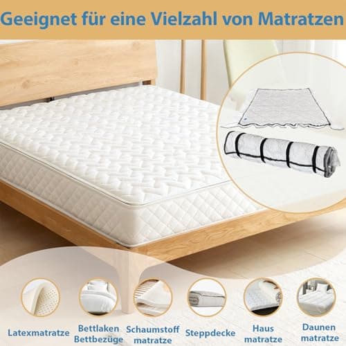 Xtrillogen Large Mattress Vacuum Bag for Moving,Mattress Seal Vacuum Storage Bags for Travel,Heavy Duty Suction Cover with Straps,for Latex,Hybrid,Foam and Clothing,Space Saver for Moving — view 5