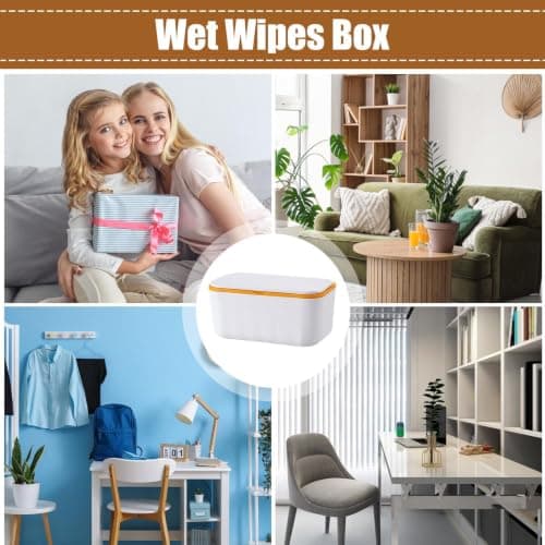 Refillable Tissue Container Wipes Container Portable Storage Organizer Unit — view 4