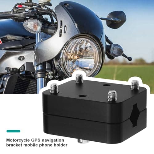 eMagTech Motorcycle GPS Navigation Holder Motorcycle Mount 12 to 16 mm Diameter Mobile Phone Holder Aluminium Alloy Compatible with R1200GS-R1250GS — view 2