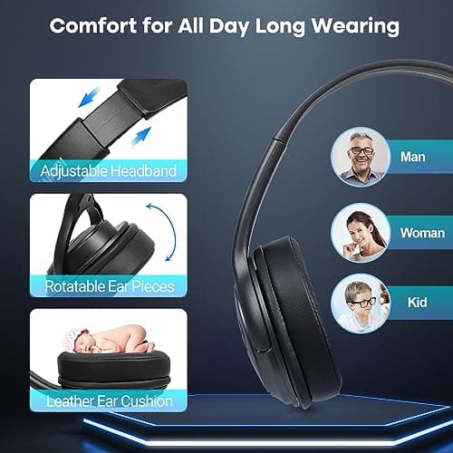 MAIRDI USB Headset with Microphone for PC, Wired Computer Headset with Mic for Office Call Center Teams Conference, Stereo PC Headphone w/Mic Mute for Voice Recognition Speech Dictation — view 5