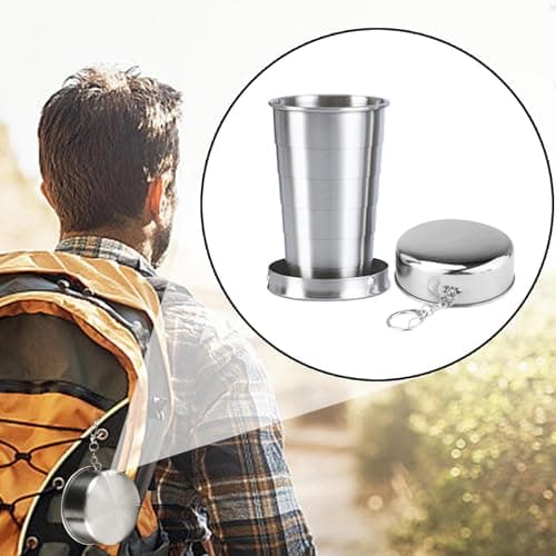 Retractable Cups for Traveling Stainless Steel Portable — view 3