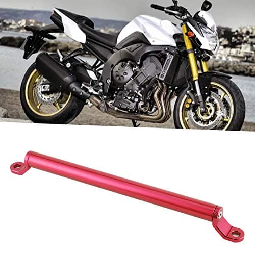 Balance Bar Motorcycle, Qiilu Aluminum Alloy CNC Balance Bar Crossbar Handlebar Extended Reinforcement for Motorcycle Scooters(Red) — view 6