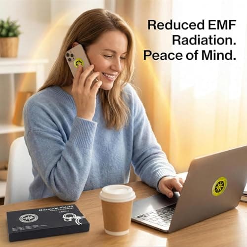 Phone Protection Stickers 6pcs Slim Self Adhesive PVC Decals for Smartphones Tablets Laptops WiFi Devices Lightweight Design for Home Office Travel (Gold) — view 2