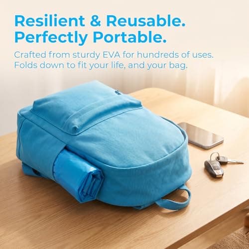 NIFTYY 2 Pack Reusable Raincoats for Adults, Waterproof Rain Ponchos with Hood for Women & Men, Lightweight Emergency Rain Jacket for Outdoor Travel, Theme Parks & Hiking (White+Blue) — view 6