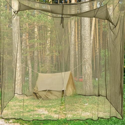 Friendly Mosquito Net for Hiking, Mosquito Net for Sleeping Bag or Tent, Easy to Pack and Carry, Travel Mosquito Net with 3 Color Options, Large Outdoor Net, Camping Tent, Perfect for Polyester — view 4