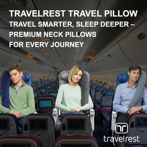 TRAVELREST Ultimate Neck and Body Support Pillow Travel Essential, Grey — view 6