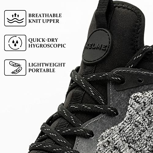 Mens Trainers Walking Running Workout Gym Athletic Fashion Sneakers Non Slip Lightweight Casual Sport Travel Shoes Dark Grey 10 UK — view 4