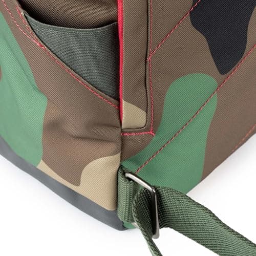 ROKA London Canfield B Collection Sustainable Nylon Zip Top Roll-Top Tote Backpack, Vintage Camo — view 5