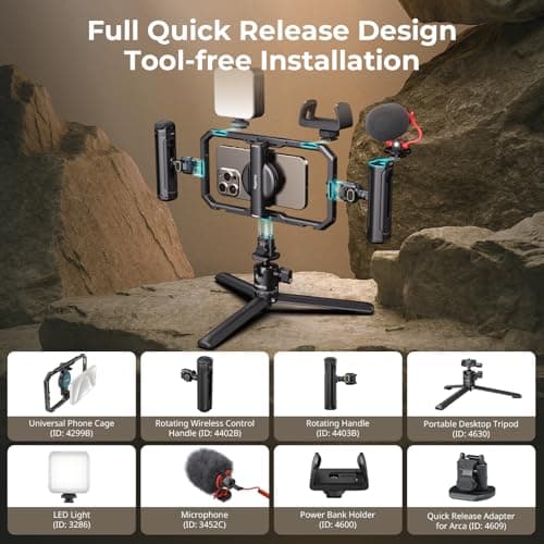 SMALLRIG All-in-One Quick Release Phone Video Rig Kit Pro - 4704 — view 2
