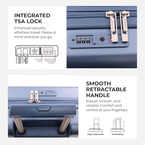 Aerolite 55x40x20 Expandable Ryanair Priority Cabin Suitcase, 2 Wheels — view 5