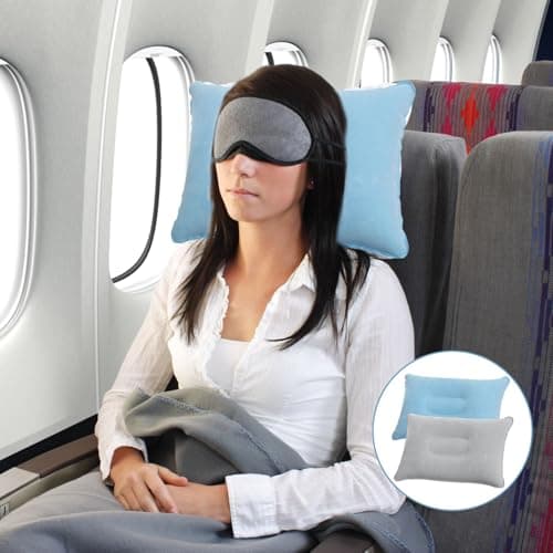 Inflatable Neck Pillows for Camping 2pcs Portable Small Air Pillow — view 5