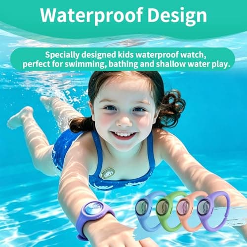 4Packs Natural Mosquito Repellent Bracelet, 1080H Long Lasting Protection Anti-Mosquito Bands, Adjustable Wristbands with Essential Oil Refills for Kids & Teens, Waterproof, Silicone, 4 Colour — view 3