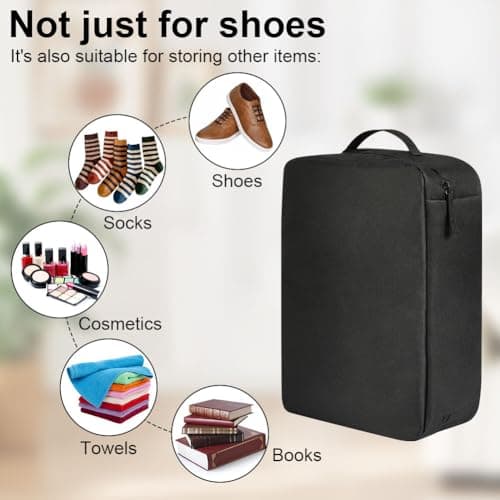 AOOWU Shoe Bag for Men & Women, Waterproof Golf Shoe Bag, Portable Boot Bag, Sports Boot/Shoe/Travel Bag, Welly Hunting Fishing Boot Bag, Walking Boot Bag for Football Cricket Rugby Golf Toiletry Gym — view 4