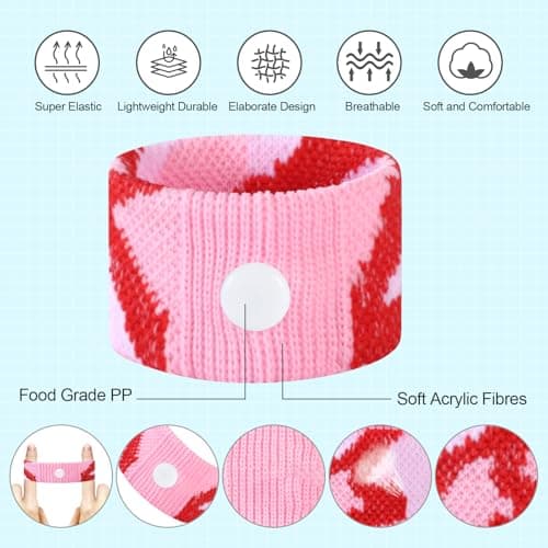 SZSTYYP Motion Sickness Bands for Kids Cruise Travel Essentials Anti-Nausea Acupressure Wristband for Morning Car Sea Sickness Wristbands for Kids… — view 4