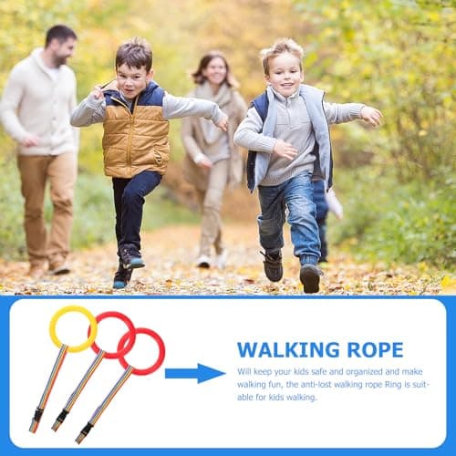 OFFSCH 3pcs Outdoor Walking Rope with Handles, Preschool Safety Leash, Portable Anti-Lost Kindergarten Walking Rope for Safe Group Travel and Spring Autumn Outings — view 6