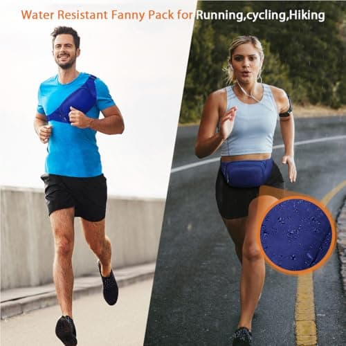 JAUSFETS 3 Pockets Bumbags Waterproof Large Capacity Waist Pack — view 6