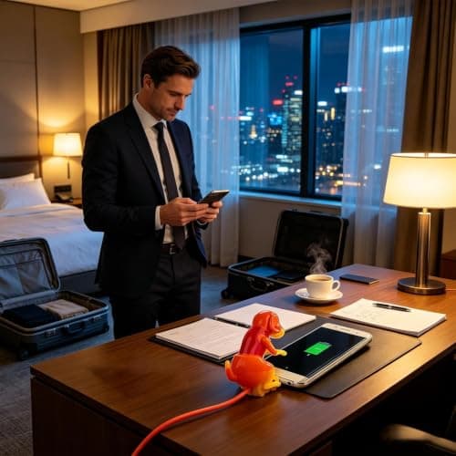 Dog Shape Phone Charger Cable Wag Body While Charging — view 2