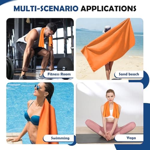 Anavasi 3 PCS Microfibre Towels for Adults,(180*80 + 80*40 + 50*30) cm — view 6