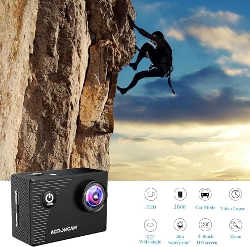 Xilecam Action Camera 131Ft Underwater Waterproof with Long Battery Life — view 2