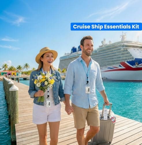 2026 Cruise Essentials Kit,8 Pack P&O Cruise Luggage Tags,2 Cruise Lanyards — view 3