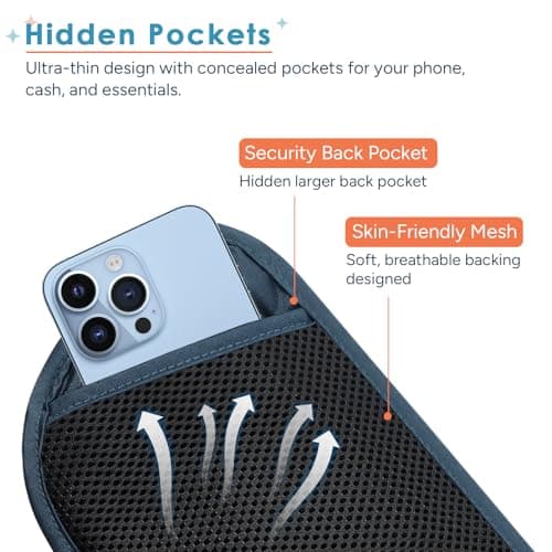 travel inspira Money Belt, Passport Holder Secure with RFID Blocking — view 6