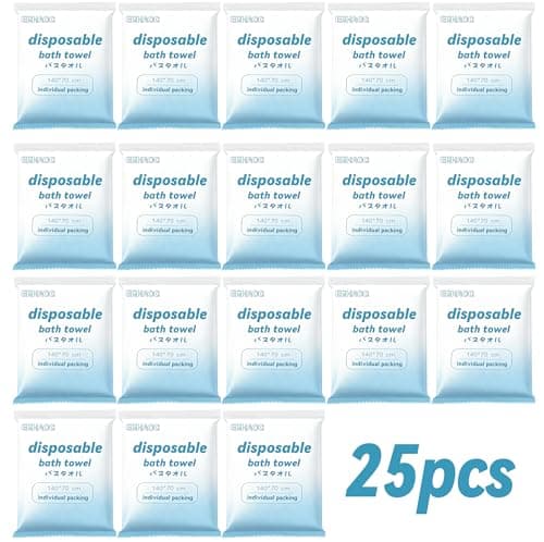 ERHAOG Disposable Bath Towels, 6/10/25 Pcs Large Travel Towel 55 * 28 in, Compressed Portable Washcloths for Beach Shower Hiking Swim Hotel Camping - Travel Essentials — view 5