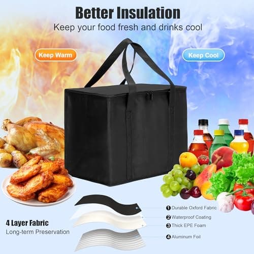 Rilcn Cool Bag 30L Large Insulated Cooler Bag for Picnic Camping — view 3