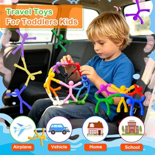 KutaKuta 24 PCS Magnetic Men Fidget Toys for Kids, Fidget Toys for Travel — view 4
