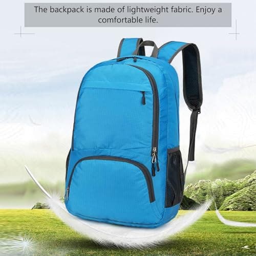 Mayoii Foldable Lightweight Backpack for Mens & Women – 35L Waterproof Rucksack for Mens & Women, Rucking Daypack for Outdoor Sports Hiking Travel Camping (Blue) — view 2