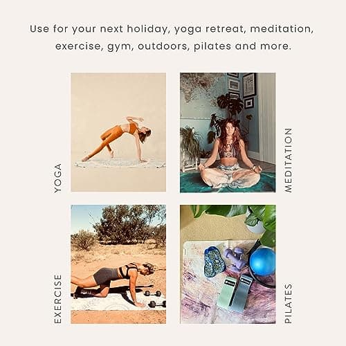 MIKKOA Travel Yoga Mat 1.5mm | Foldable, Lightweight for Backpacking, Retreat, Outdoors, Gym, Pilates | Exercise Mat | Machine Washable | Eco-Friendly — view 5